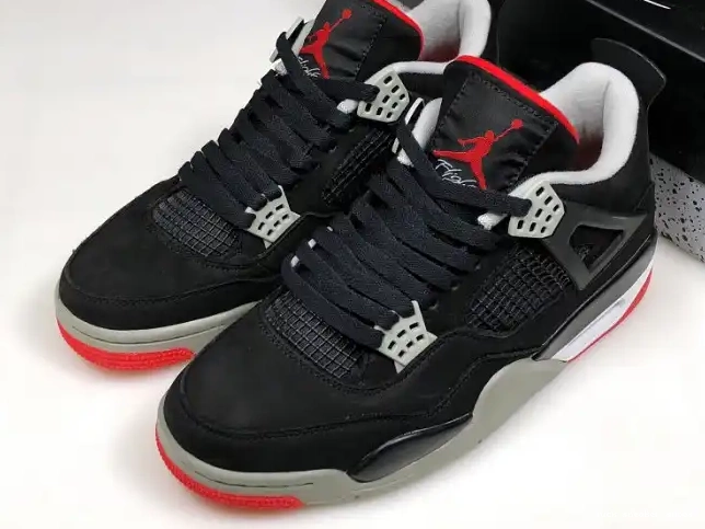 Cheap LUCY 308497-060 RETRO BLACK CEMENT JORDAN 4 0504